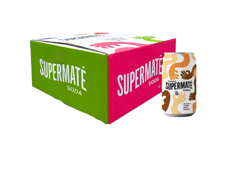 Supermaté Soda Ginger 16 x 330ml