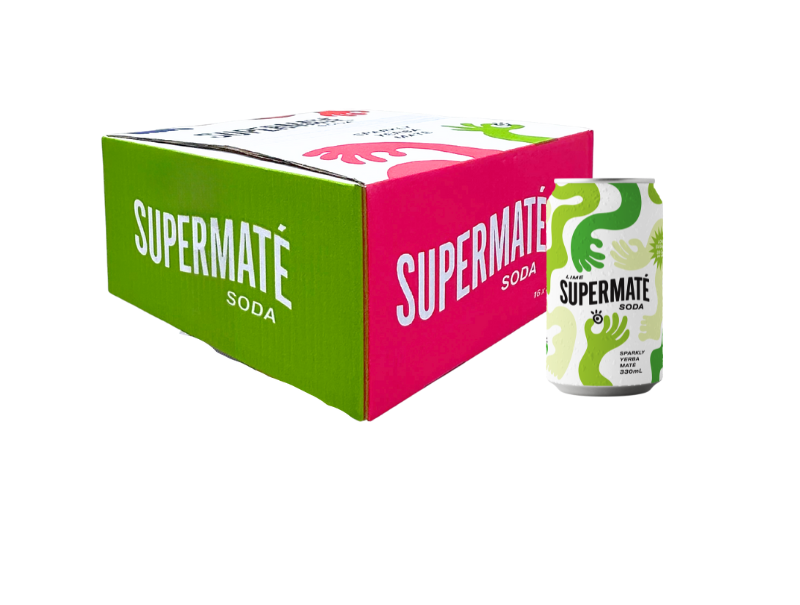 Yerba Maté Soda with Lime 16 x 330ml